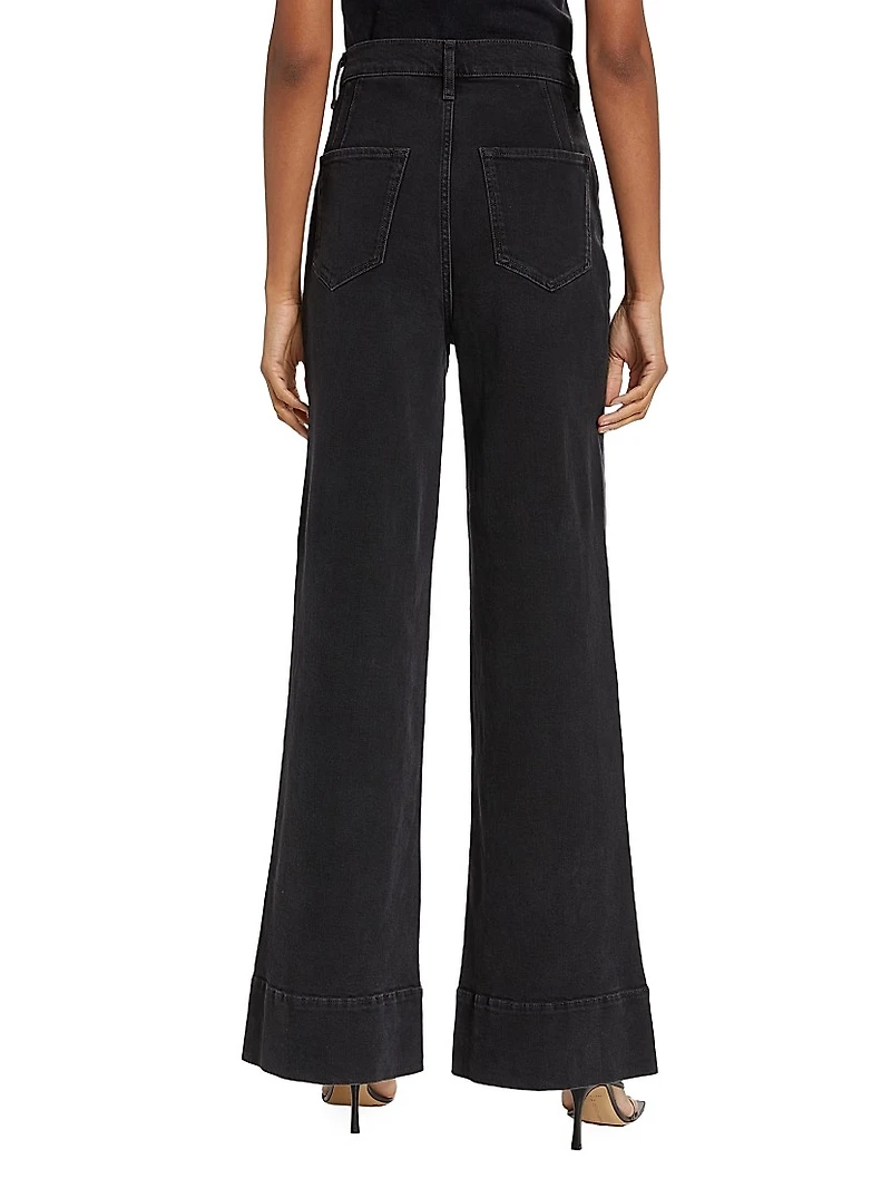Ms. Onassis Wide-Leg Jeans