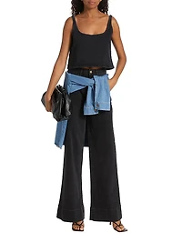 Ms. Onassis Wide-Leg Jeans