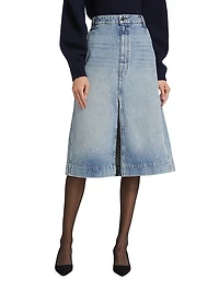 Charlene Denim Midi-Skirt