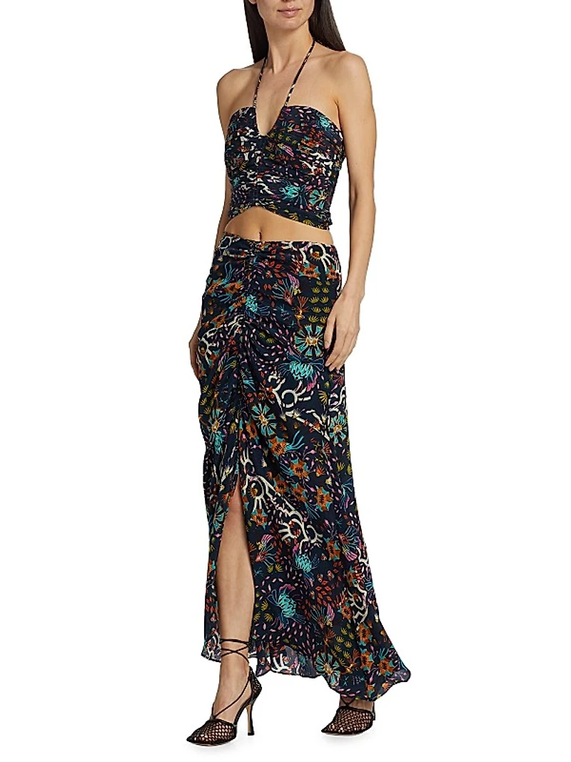 Humahuaca Waira Silk Halter Top