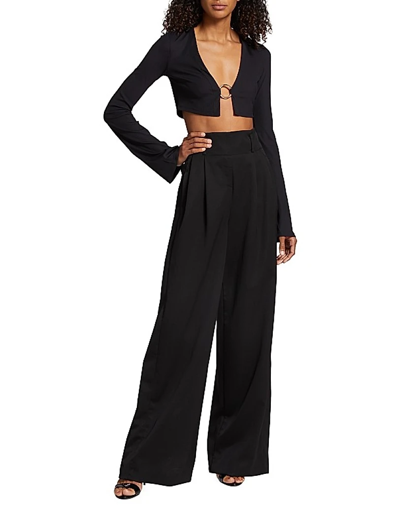 O-Ring Cropped Cardigan