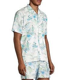 Cactus Fan Button-Front Shirt