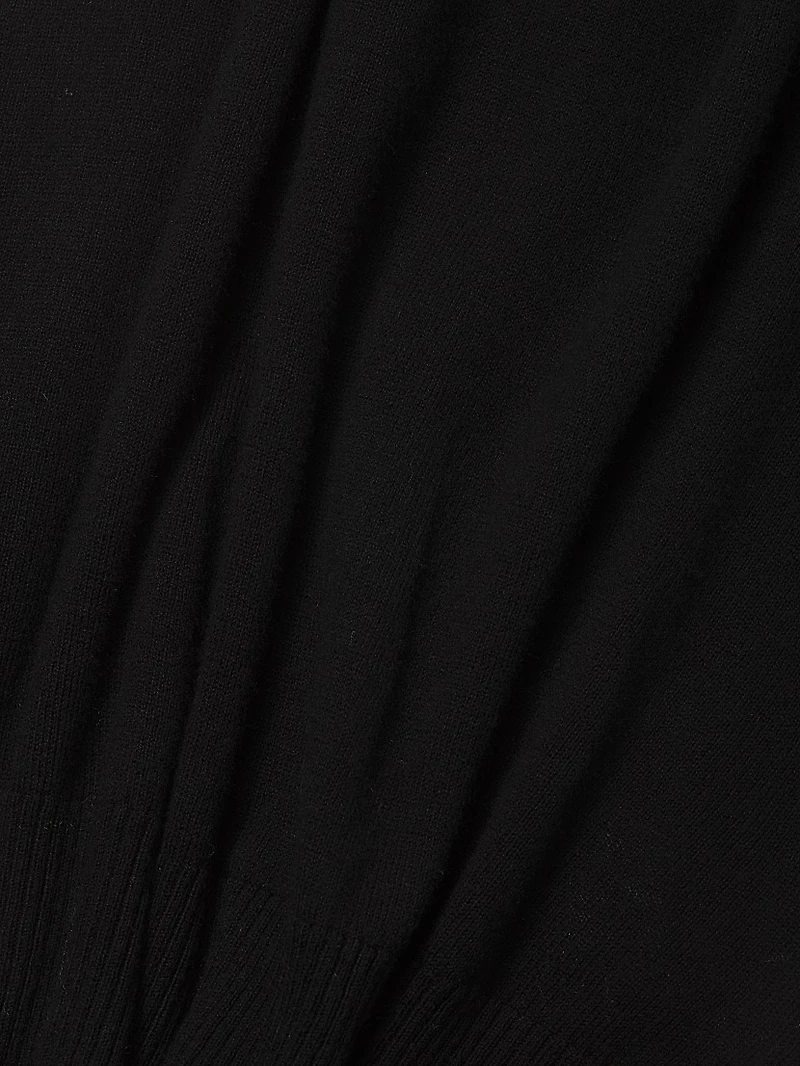 Frayed Cotton-Blend Sweater Tank