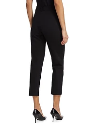 Cropped Neoprene Trousers