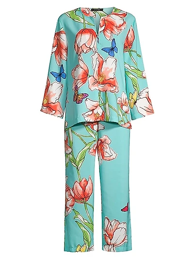Wild Poppy Floral Pajama Set