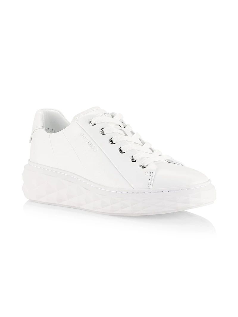 Diamond Light Leather Low-Top Sneakers