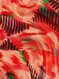 Chalten Isabel Global-Print Crepe Bias-Cut Slipdress