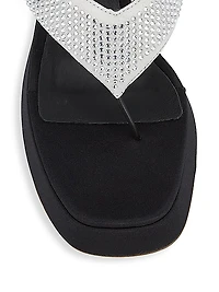 Gia 17 Thong Leather High-Heel Sandals