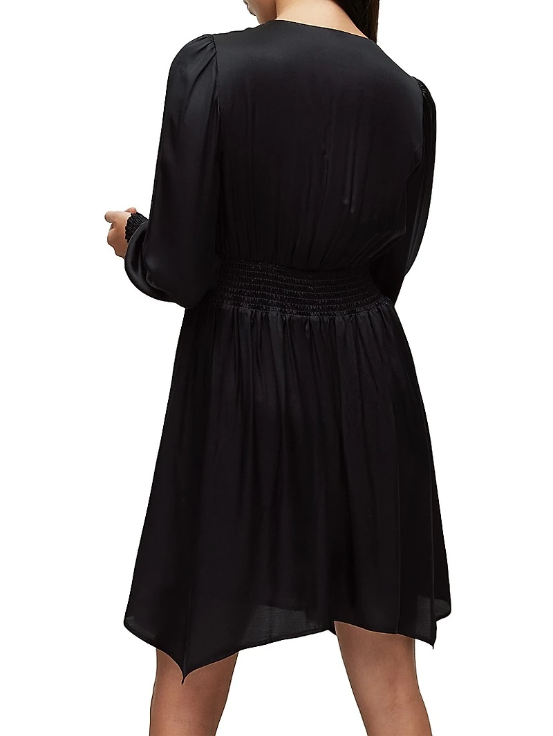 Esta Satin Handkercheif Minidress