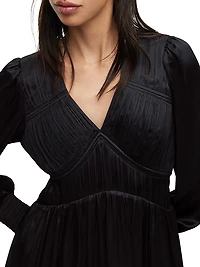 Esta Satin Handkercheif Minidress