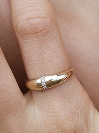 Bombë 14K Yellow Gold & TCW Lab-Grown Diamond Ring