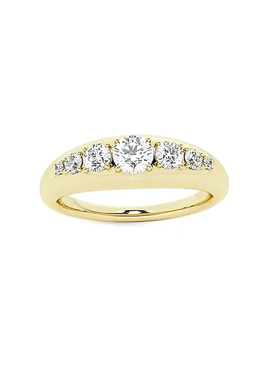 Bombë 14K Yellow Gold & 0.5 TCW Lab-Grown Diamond Ring