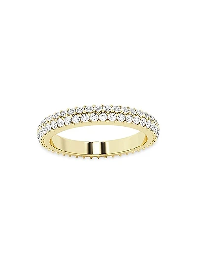 Ethereal 14K Yellow Gold & 0.9 TCW Lab-Grown Diamond Eternity Band