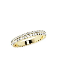 Ethereal 14K Yellow Gold & 0.9 TCW Lab-Grown Diamond Eternity Band