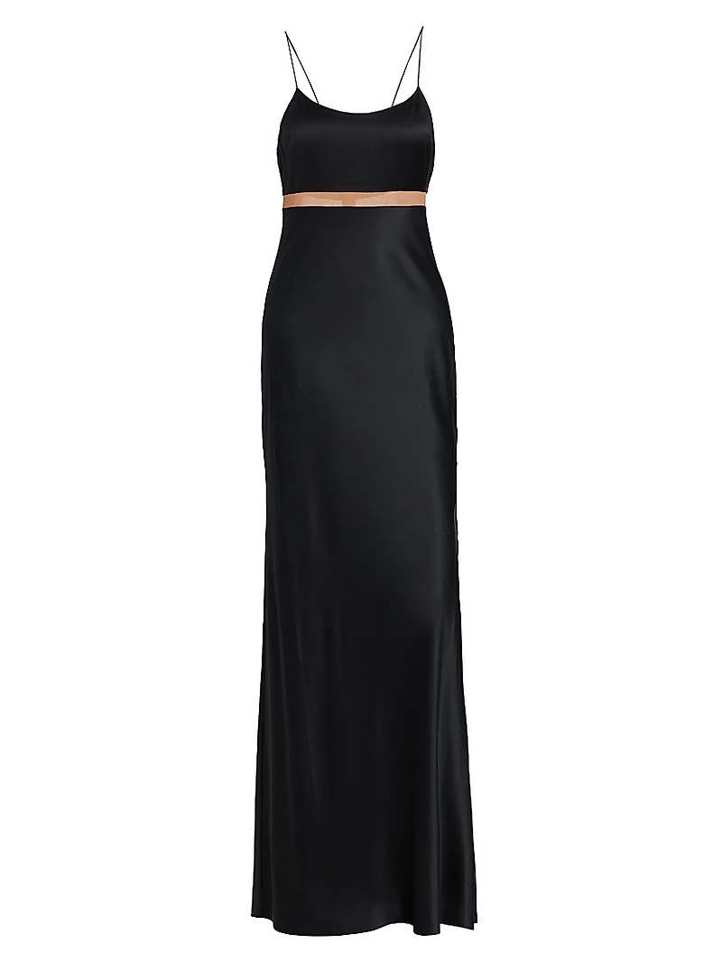 Zella Silk-Blend Gown