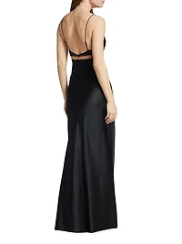 Zella Silk-Blend Gown