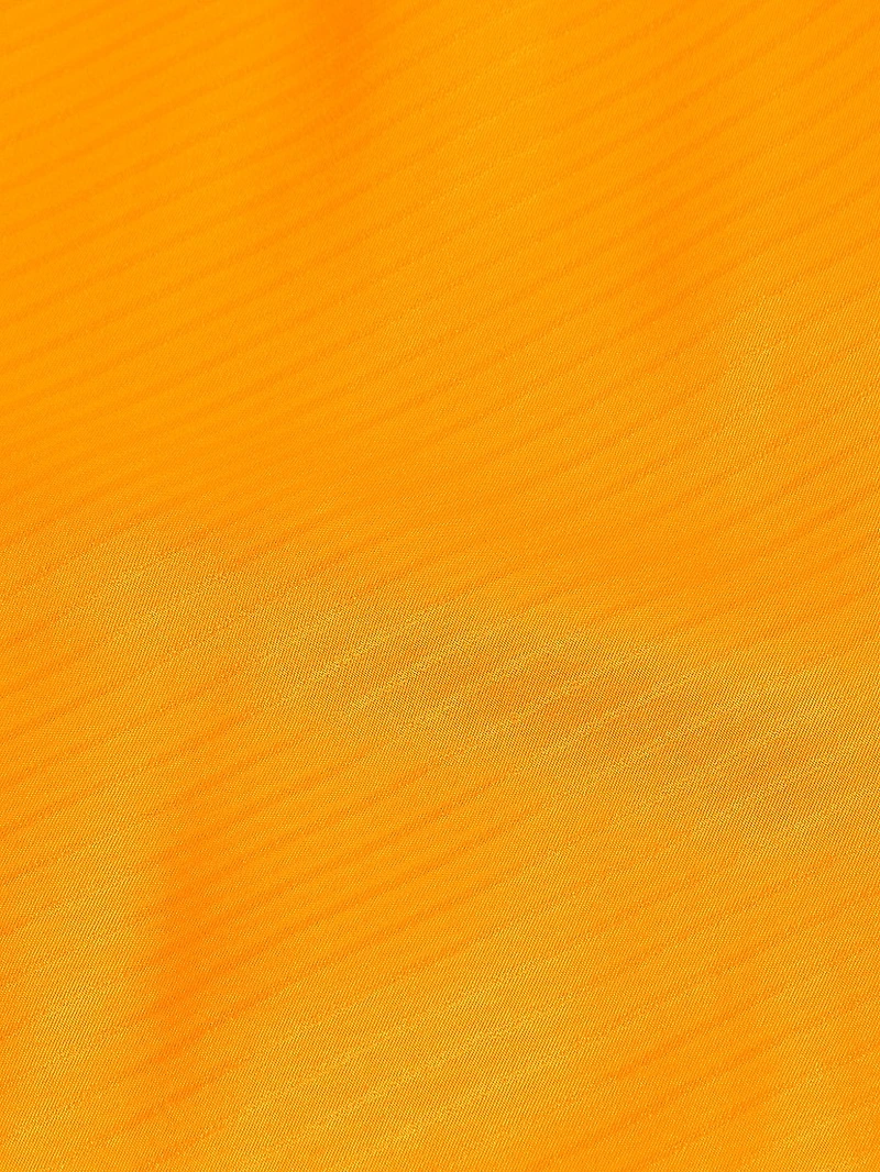 Stripe Satin Lace-Up Midi-Dress