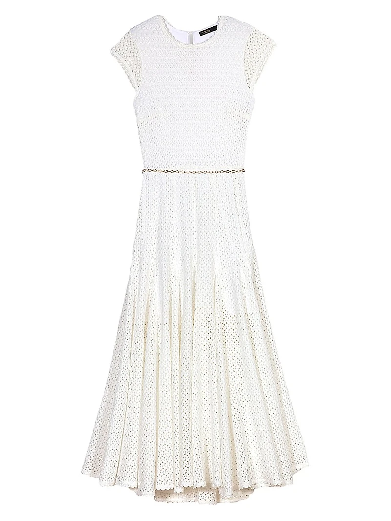 Crochet-Knit Maxi Dress