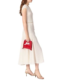 Crochet-Knit Maxi Dress