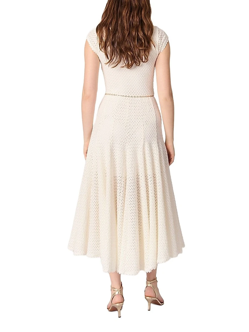 Crochet-Knit Maxi Dress