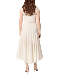 Crochet-Knit Maxi Dress