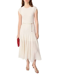 Crochet-Knit Maxi Dress