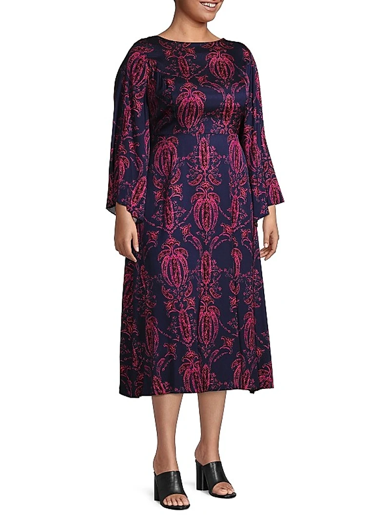 Lucrezia Printed Midi-Dress