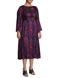 Lucrezia Printed Midi-Dress