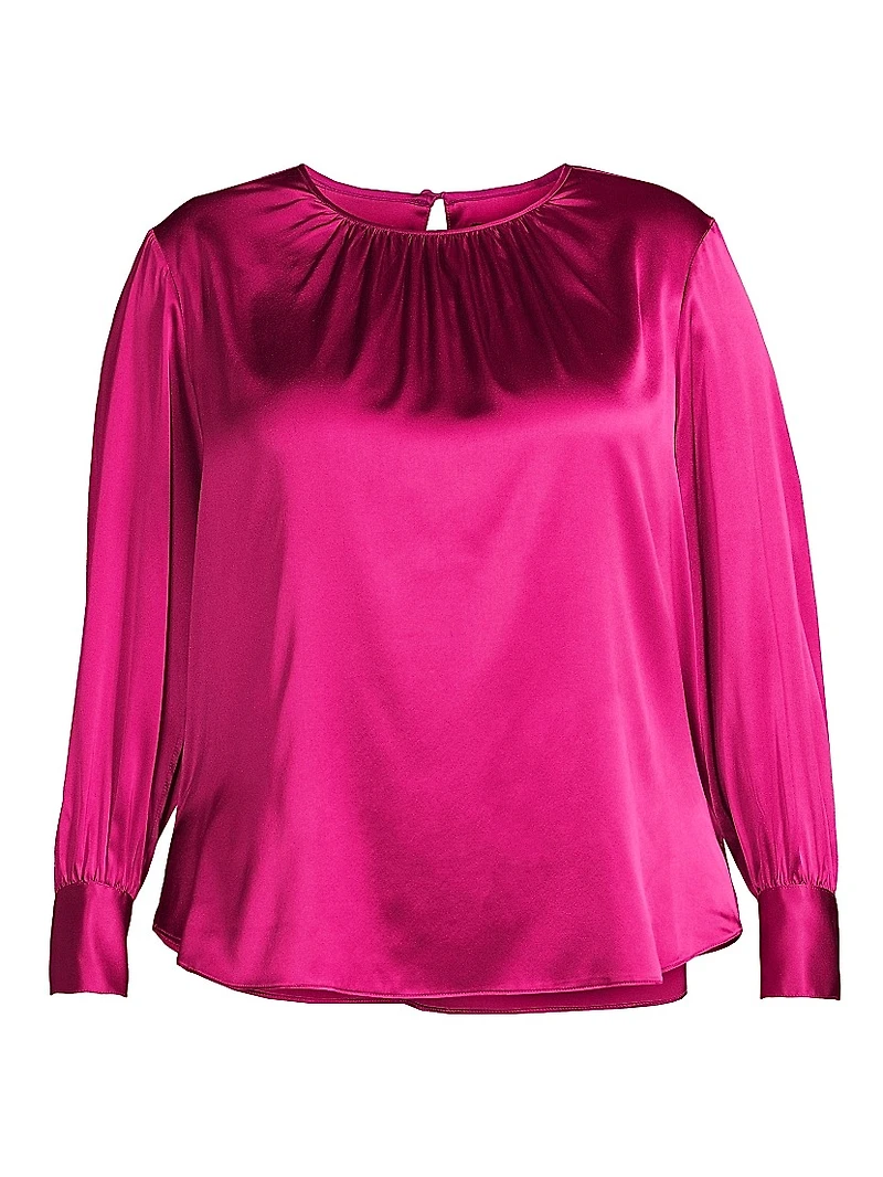 Mimosa Stretch Silk Blouse