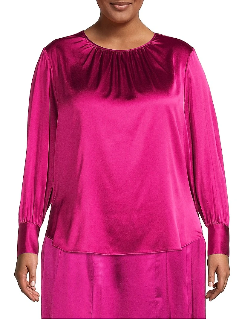 Mimosa Stretch Silk Blouse