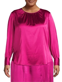 Mimosa Stretch Silk Blouse
