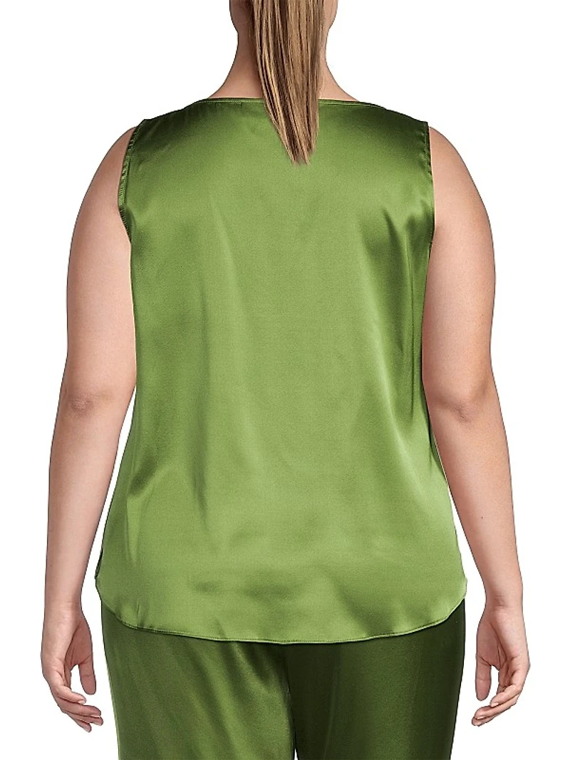 Gia Silk V-Neck Top