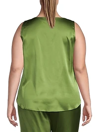 Gia Silk V-Neck Top