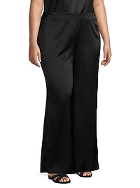 Sofia Stretch-Silk Palazzo Pants