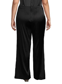 Sofia Stretch-Silk Palazzo Pants