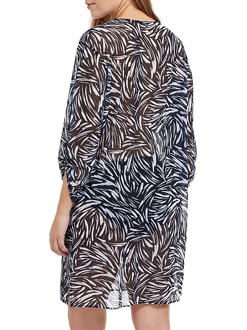 Black Swan Mesh Cover-Up Tunic