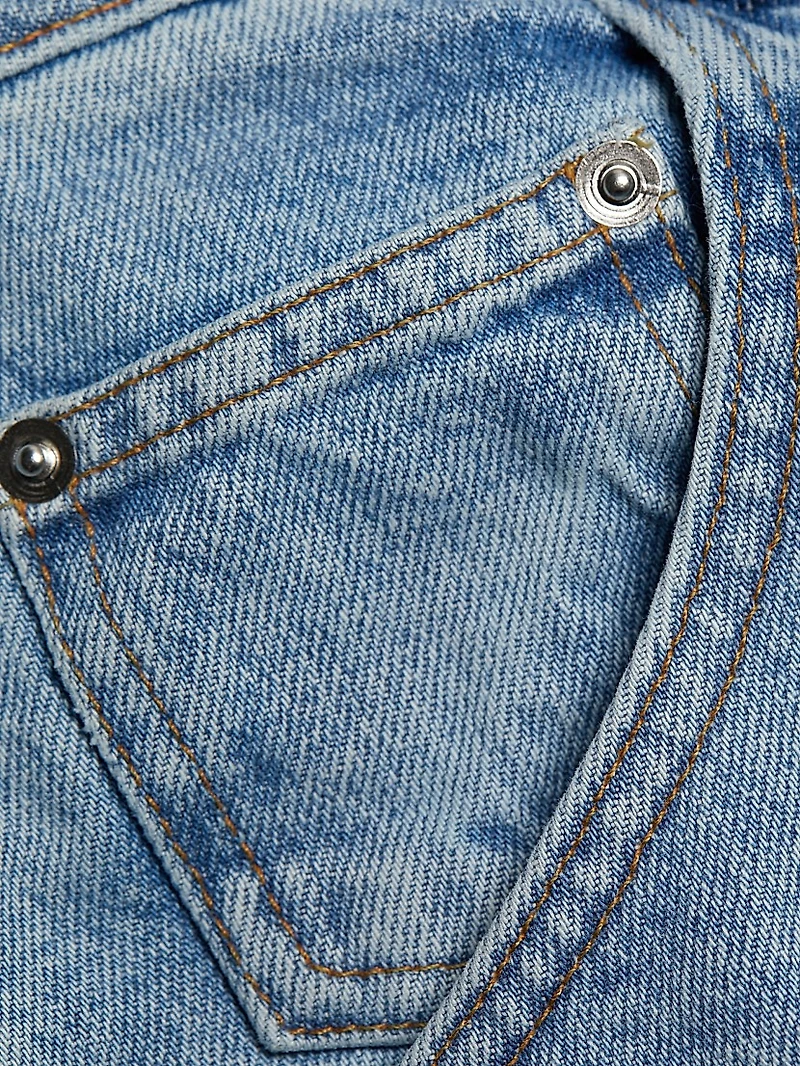 Fredric High-Rise Bowed Wide-Leg Jeans