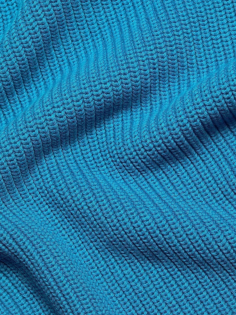 Zenith Asymmetric Rib-Knit Minidress