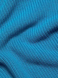 Zenith Asymmetric Rib-Knit Minidress