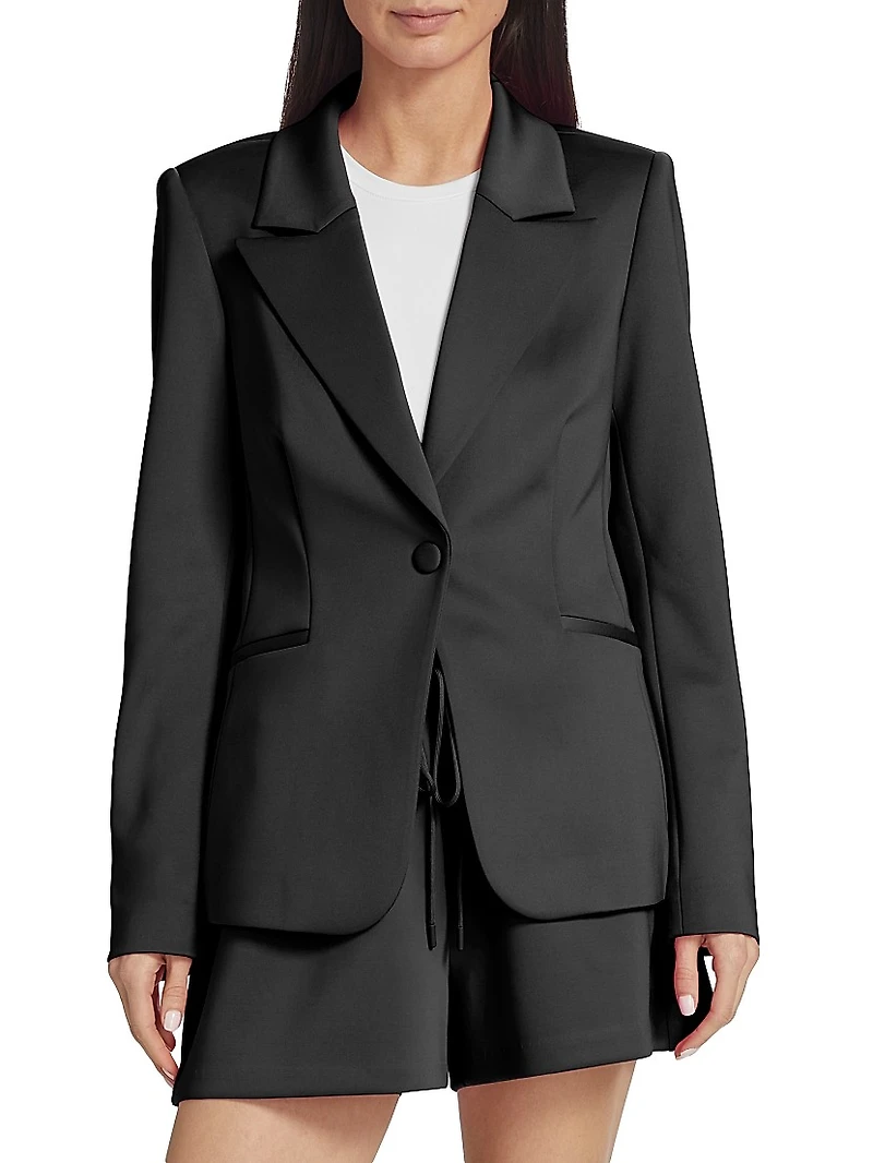 Single-Button Scuba Blazer