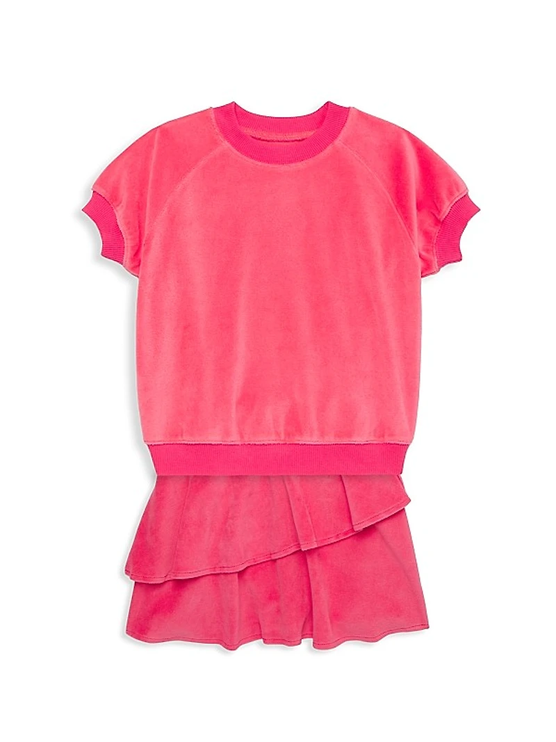 Little Girl's & Girl's Remi Double Ruffle Skirt