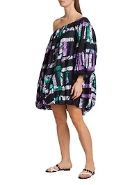 Adufe Painterly One-Shoulder Dress