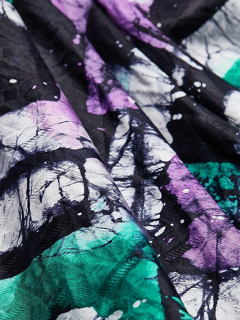 Adufe Painterly One-Shoulder Dress