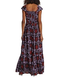 Olumide Cap-Sleeve Maxi Dress