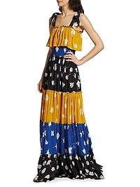 Dotun Tiered Sleeveless Maxi Dress