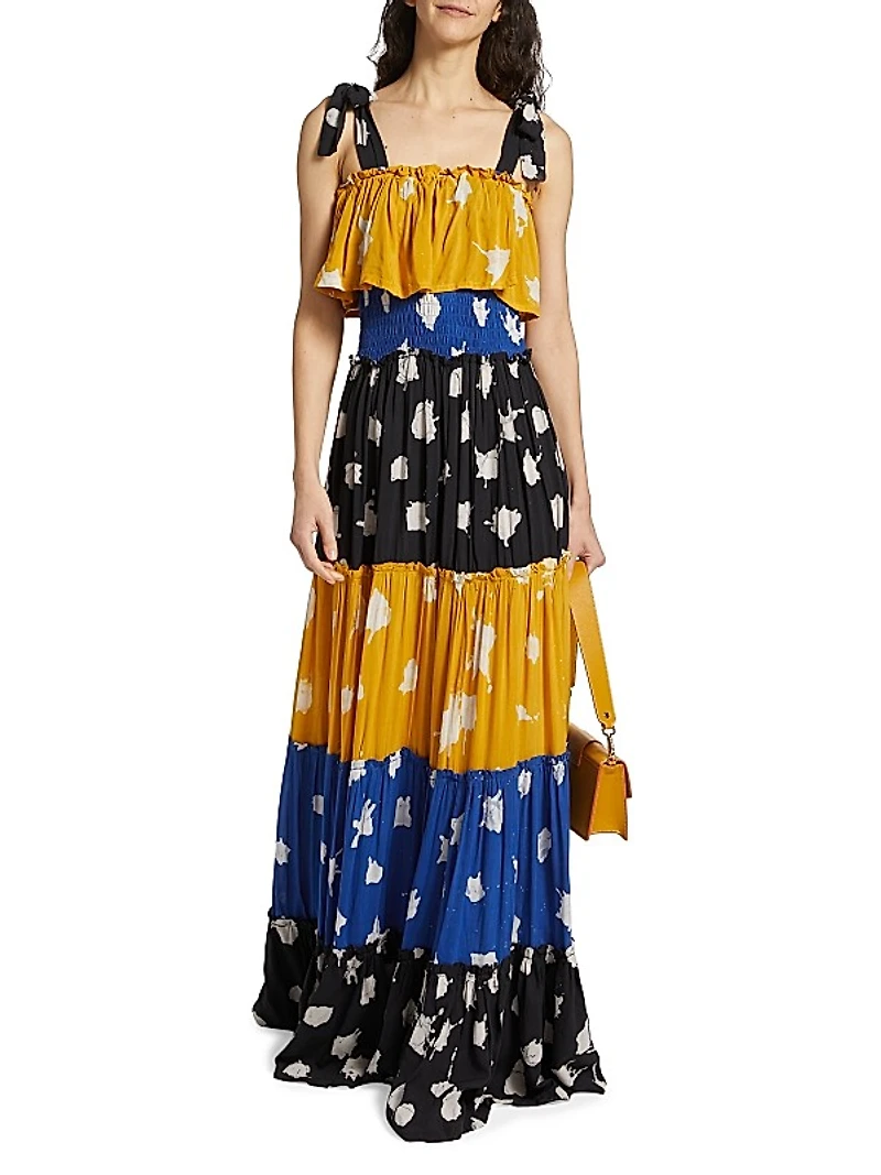 Dotun Tiered Sleeveless Maxi Dress
