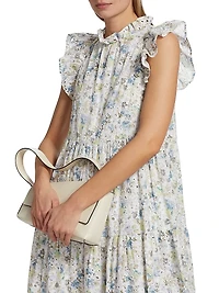 Eliza Floral Tiered Midi-Dress