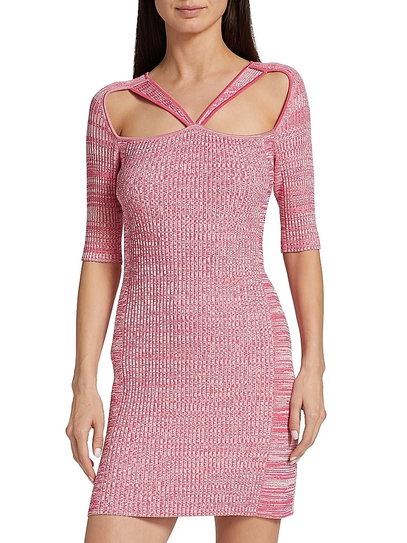 Knit Cut-Out Minidress
