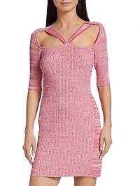 Knit Cut-Out Minidress