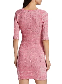 Knit Cut-Out Minidress